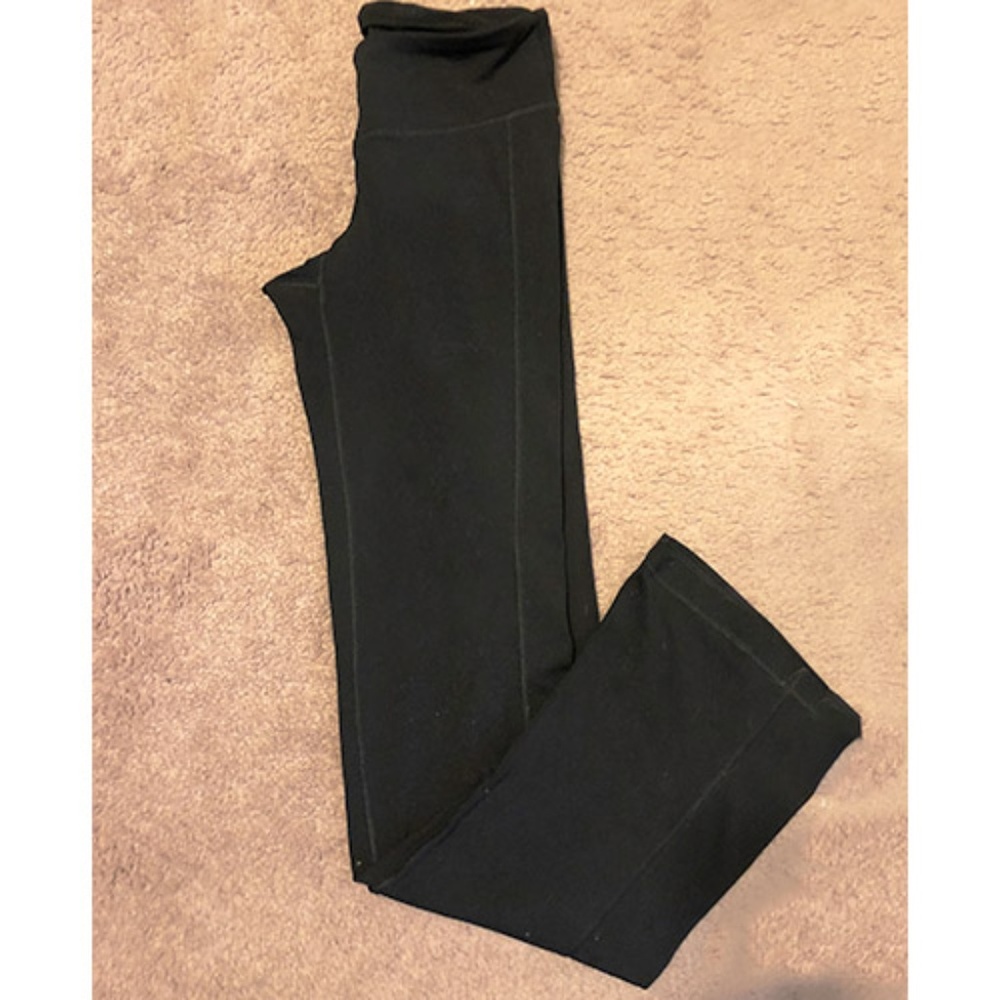 Black Workout Pants with Flare leg
